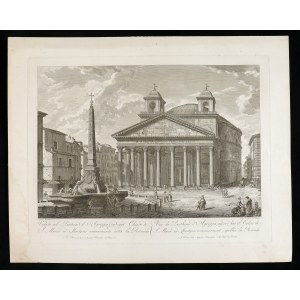 Francesco Barbazza (1771-1789 (fl.)), Veduta del Panteon di Agrippa in oggi Chiesa di S. Maria ad Martyres