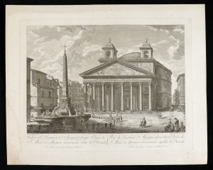 Francesco Barbazza (1771-1789 (fl.)), Veduta del Panteon di Agrippa in oggi Chiesa di S. Maria ad Martyres