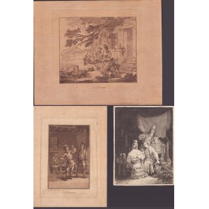 Jean Baptiste Le Prince ( 1734-1781 ), Les tragiques | Le berceau | The chartier and the sheeter