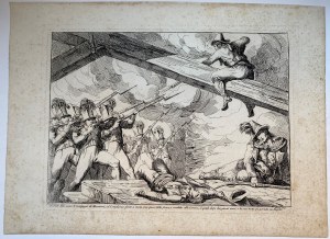 Bartolomeo Pinelli ( 1781-1835 ), Lot of three plates from the story of the brigand Massaroni, 1823