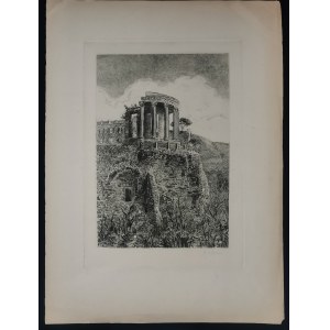 Arturo Montrone ( (fl. inizi XX sec. ), The temple of the Sibyl in Tivoli
