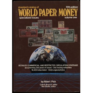Shafer Neil, Pick Albert, Bruce Colin R. - Standard Catalog of World Paper Money, Bd. I, Specialized Issues, 5. Auflage,...