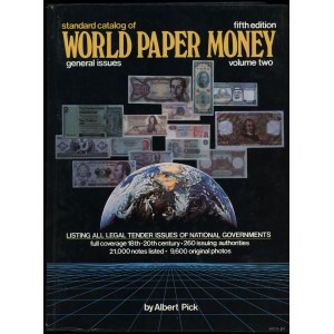 Shafer Neil, Pick Albert, Bruce Colin R. - Standard Catalog of World Paper Money, vol. II, General Issues, 5. vydání, Io...