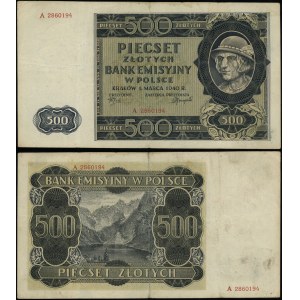 Polska, 500 złotych, 1.03.1940