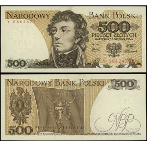 Polska, 500 złotych, 16.12.1974