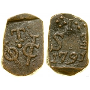 Niderlandy, 1 stuiver, 1791, Trikunamalaja