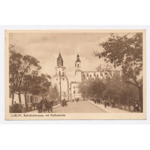 Lublin - Bahnhotstrasse with the cathedral (143)