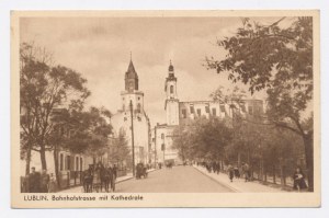 Lublin - Bahnhotstrasse with the cathedral (143)