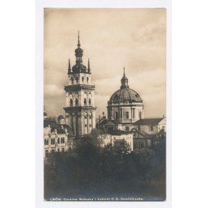 Lwów - Cerkiew Wołoska i kościół O. O. Dominikanów (1322)