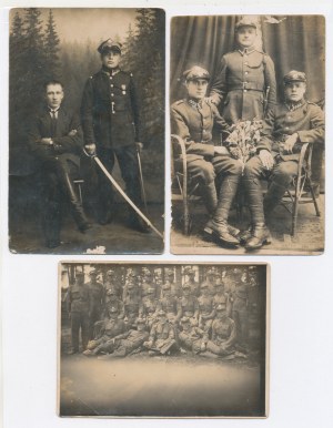 Soldati del 9° reggimento - Set di tre fotografie (620)
