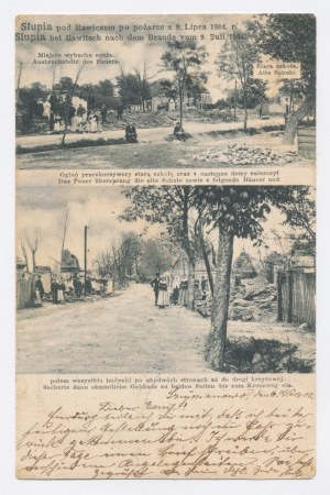 Słupia - Škody spôsobené požiarom 1905 (853)
