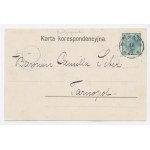 Bóbrka pri Ľvove - Pošta, škola a železničná stanica 1903 [Pohraničie, Ukrajina] (906)
