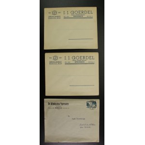 Bydgoszcz - set de 3 enveloppes commerciales (1507)