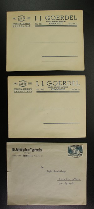 Bydgoszcz - set of 3 business envelopes (1507)