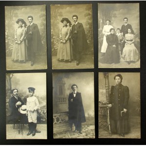 Lublin - Satz von 6 Fotografien einer Familie (1509)