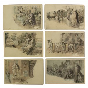 Umělecké pohlednice. Série Řím. Sada 6 kusů. (1513)