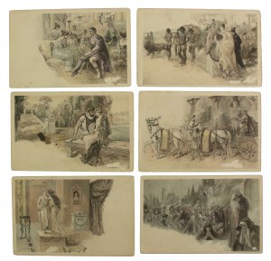 Art postcards. Rome series. Set of 6 pcs. (1513)