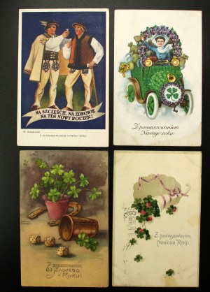 New Year postcards. Set of 4 pcs. (1515)