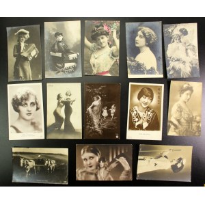 Actresses - Poland and Russia. Set of 13 pcs. (1516)