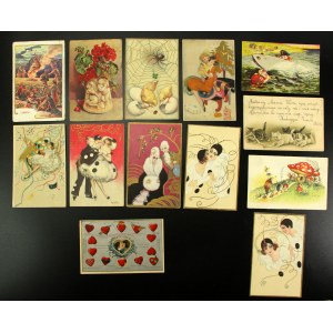 Cartoline d'arte della Seconda Repubblica. Set di 13 pezzi. (1519)