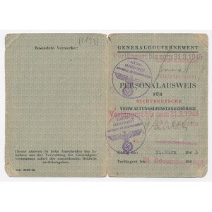 GG, Personalausweis, Varšava, 1942 (1199)