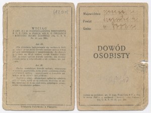 ID card, Wronki, 1937 (1200)