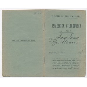 Membership Booklet, District Health Insurance Fund in Lublin, 1924 (1529)