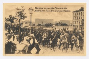 Russian troops leave Warsaw, 1915. (1607)