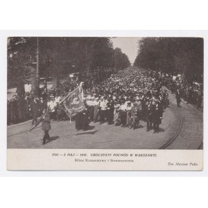 Varsovie - Défilé de cérémonie le 3 mai 1916. (1608)