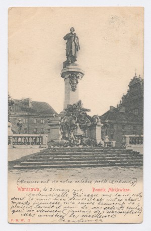 Warsaw - Monument to Mickiewicz (1660)