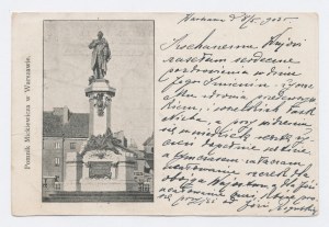 Warsaw - Monument to Mickiewicz (1663)