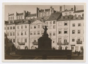 Warschau - Ein Fragment des Altstädter Platzes. Foto von Bulhak (1731)