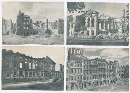 Warsaw - Set of four postcards from the series: Warsaw Accuses... (1753)