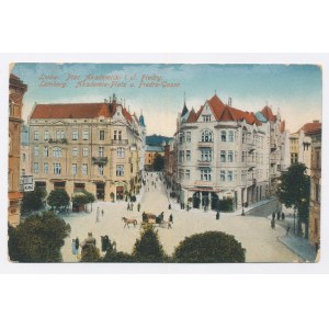 Lviv - Place académique et rue Fredry (1905)