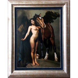 JAN DUBROWIN, MUSE WITH PEGASUS, 2018