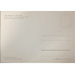 Alte Postkarte mit Reproduktion: Jozef Pankiewicz, Mädchen im roten Kleid