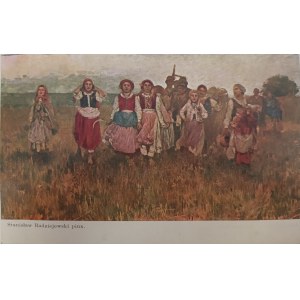 Pocztówka vintage z reprodukcją: Stanisław Radziejowski, W polu, wyd. Stella, Bochnia, 1918