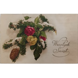Vintage Christmas Postcard: Merry Christmas, 1928
