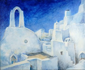 Nikiel Alicja, ,,Santorini - Błękit I Biel''