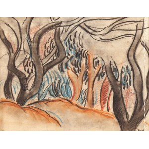 Irena Hassenberg (Reno) (1884 Warsaw - 1953 Paris), Landscape with trees