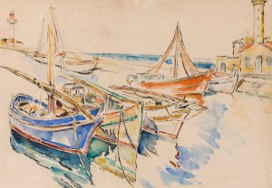 Maria Melania Mutermilch Mela Muter (1876 Warszawa - 1967 Paryż), Latarnie morskie w Le Grau-du-Roi koło Montpellier, około 1930