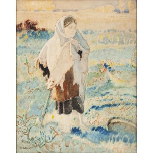 Apoloniusz Kędzierski (1861 Suchedniów - 1939 Warsaw), Woman in the field