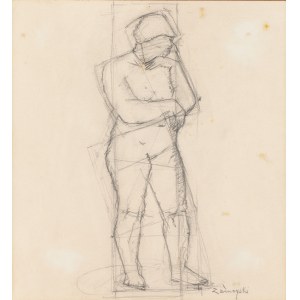 August Zamoyski (1893 Jabłonie in the Lublin region - 1970 Saint-Clar-de-Riviere, France), Sketch for the sculpture Rhea or in the Twilight of this World, 1940s.