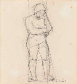 August Zamoyski (1893 Jabłonie na Lubelszczyźnie - 1970 Saint-Clar-de-Riviere, Francja), Szkic do rzeźby 