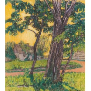 Antoni Eugeniusz Dzierzbicki (1887 - 1959 Warschau), Landschaft mit Baum