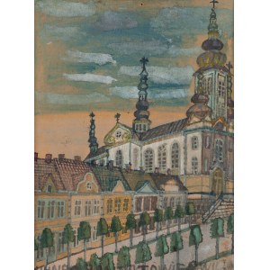 Nikifor Krynicki (1895 Krynica - 1968 Folusz), Blick auf die Kirche
