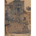 Tadeusz Cieślewski (father) (1870 Warsaw - 1956 Warsaw), Views of Warsaw (three co-opted watercolors)