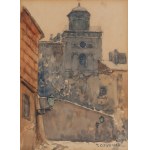 Tadeusz Cieślewski (father) (1870 Warsaw - 1956 Warsaw), Views of Warsaw (three co-opted watercolors)