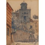 Tadeusz Cieślewski (father) (1870 Warsaw - 1956 Warsaw), Views of Warsaw (three co-opted watercolors)