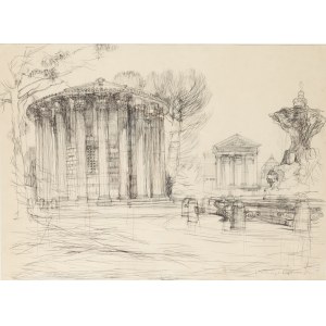 Henryk Dabrowski (1927 Warsaw - 2006 Warsaw), Rome. Tempio di Vesta , circa 1965